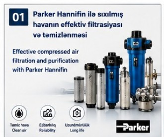 PARKER HANNIFIN – SIXILMIŞ HAVA VƏ QAZ HƏLLƏRİ