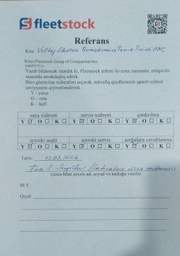 "VOLTAJ ELEKTRİK QURAŞDIRMA VƏ TƏMİR TİKİNTİ" MMC
